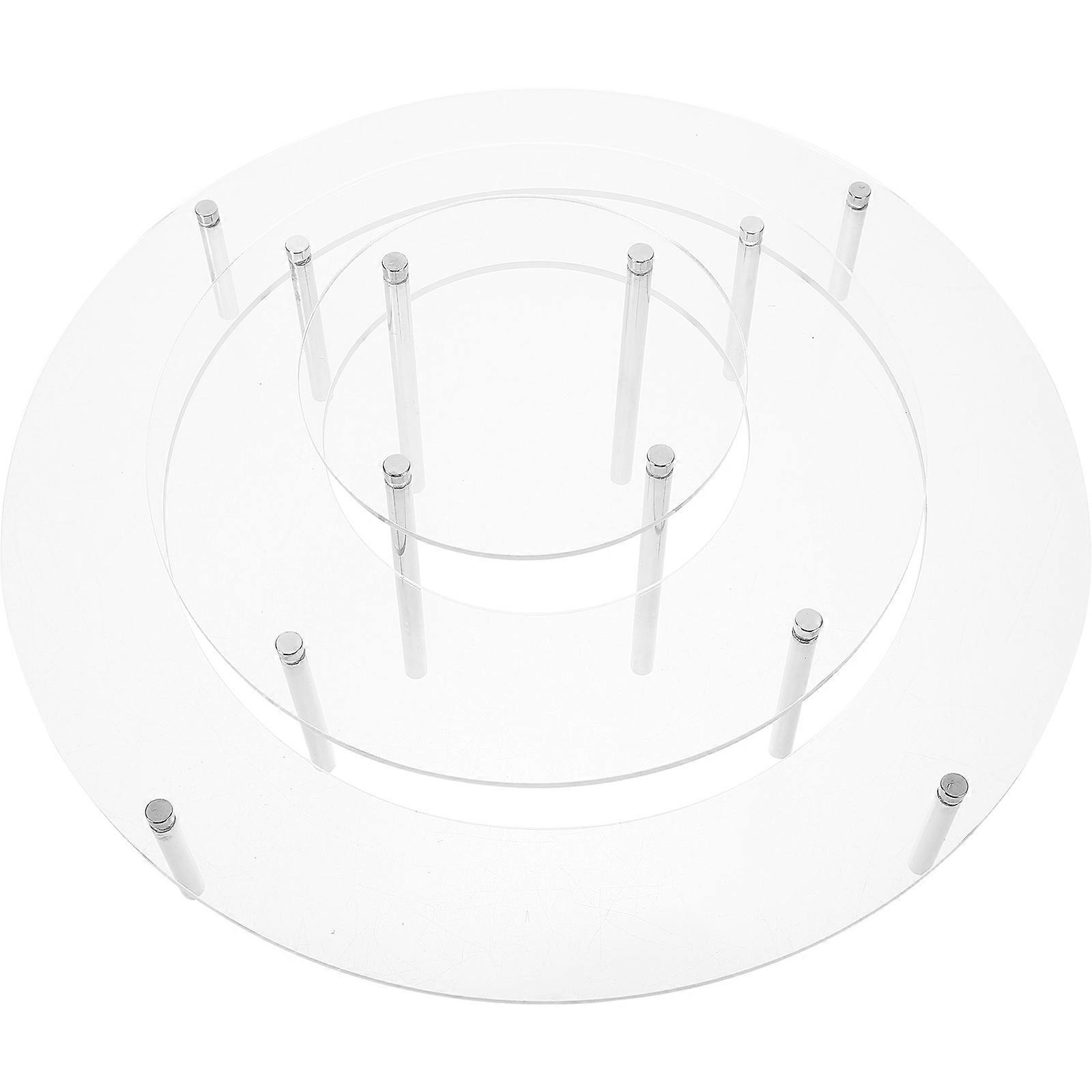 Transparent Cake Riser Stand for Display Use with Acrylic Material
