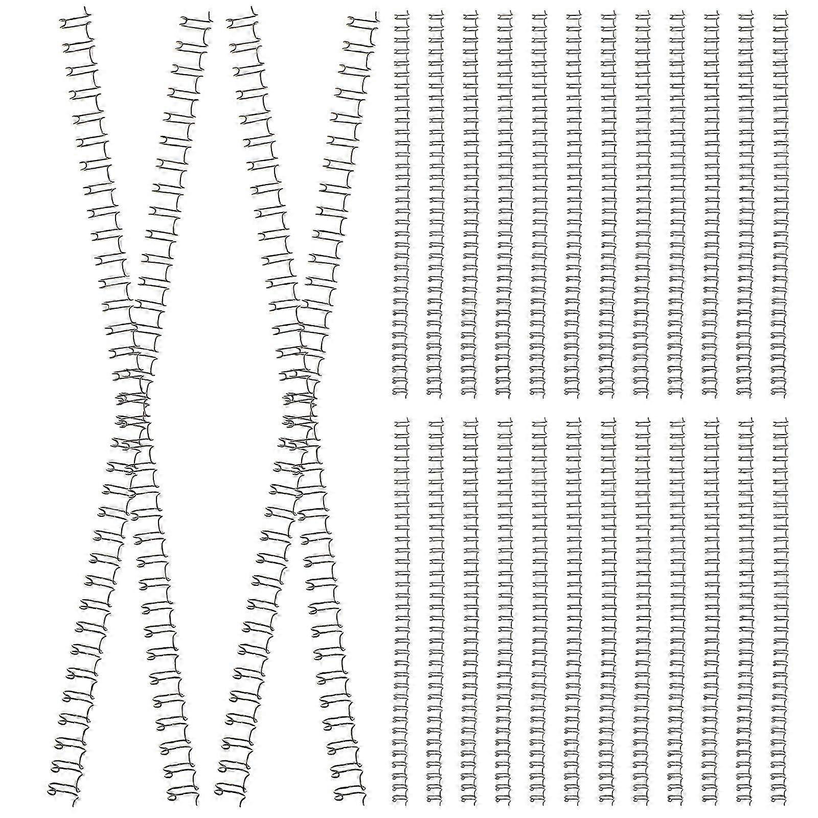 100Pcs Loose Leaf Binder Rings Notebook Spiral Binding Coils Double Loop Wire Binding Rings