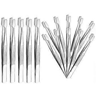Pince à faux cils, pince à épiler tamponnée pour maquillage, collection de 15 pièces
