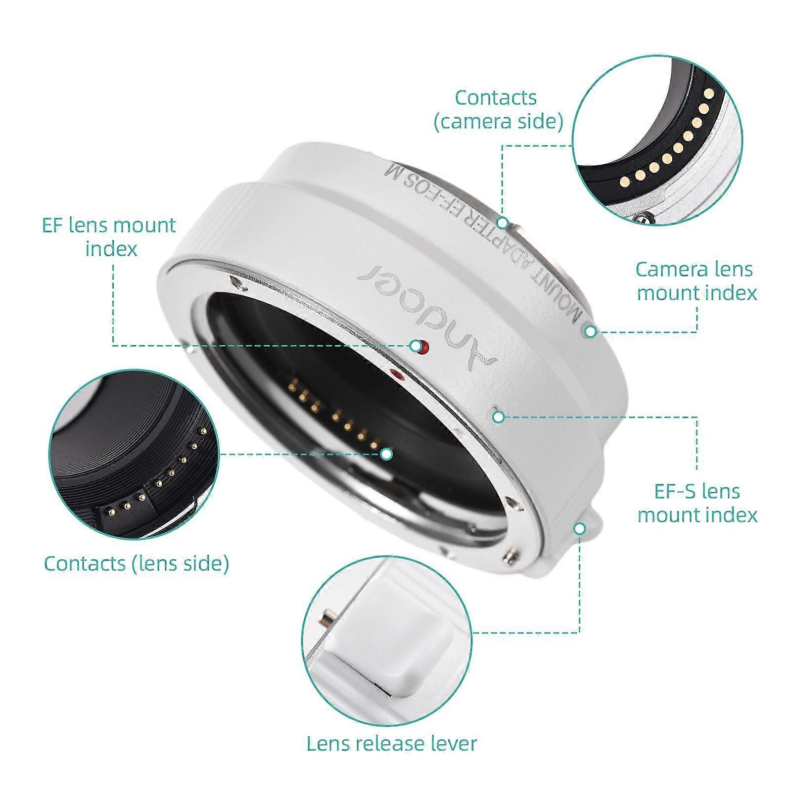 AndoerEF-EOSMLensMountAdapterSupportAuto-ExposureAuto-FocusandAuto-ApertureCompatibleWithCanonEF/EF-SSeriesLens