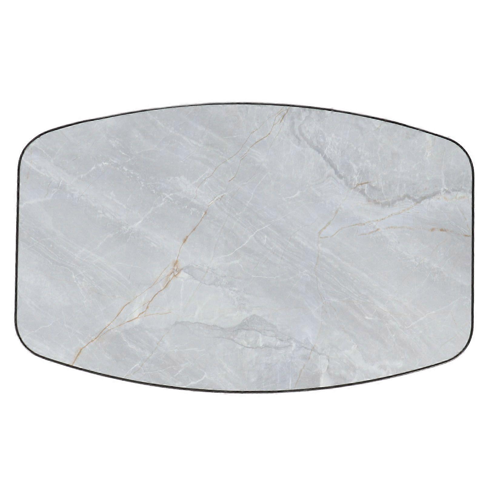 RV Rectangular Table Top 24x15.2inch Solid Wood Dining Table Desktop Panel for RV Camper Deck Pontoon Terrace Matte Marble Pattern YEMAA