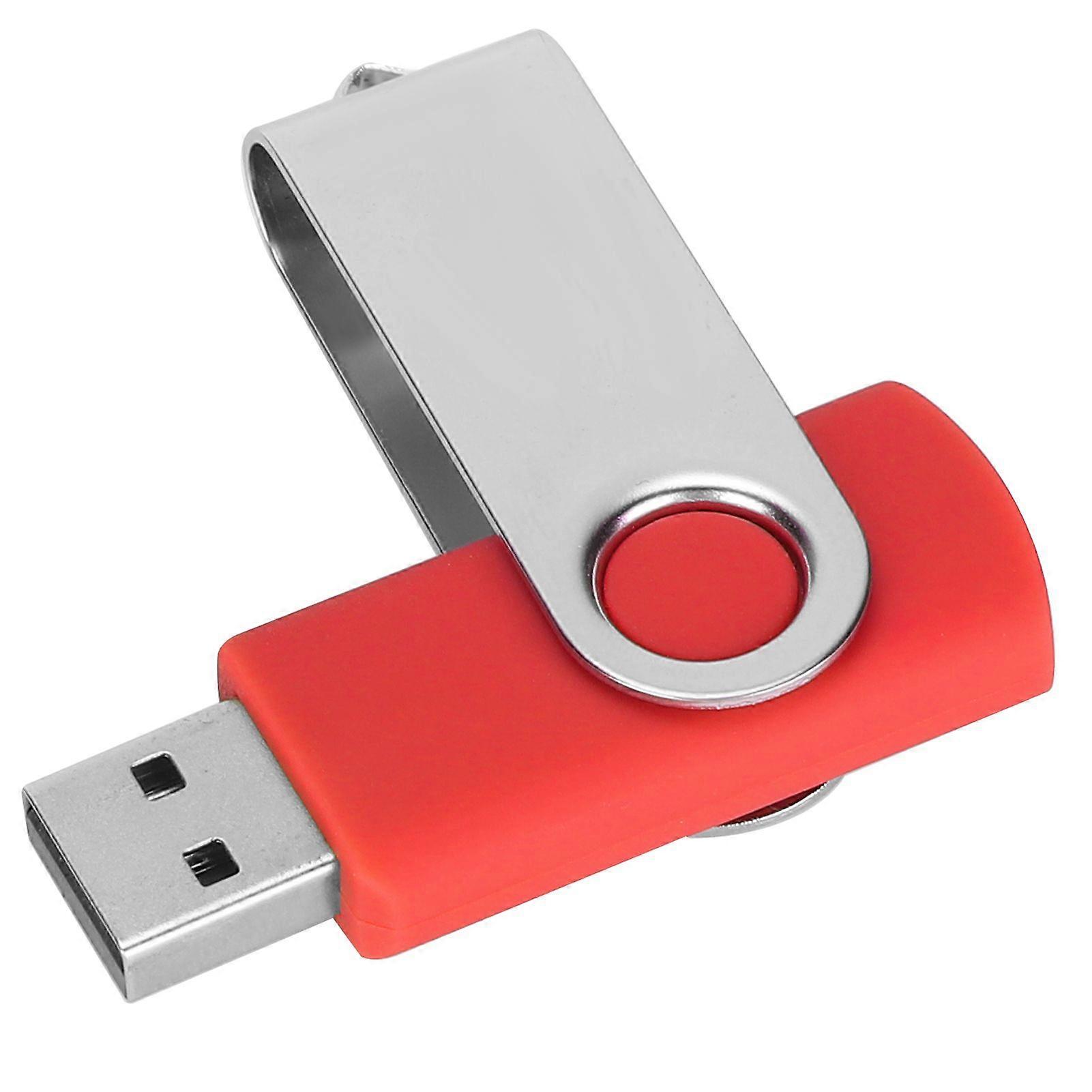 USB Flash Drive Candy Red Rotatable Portable Storage Memory Stick for PC Tablet2GB