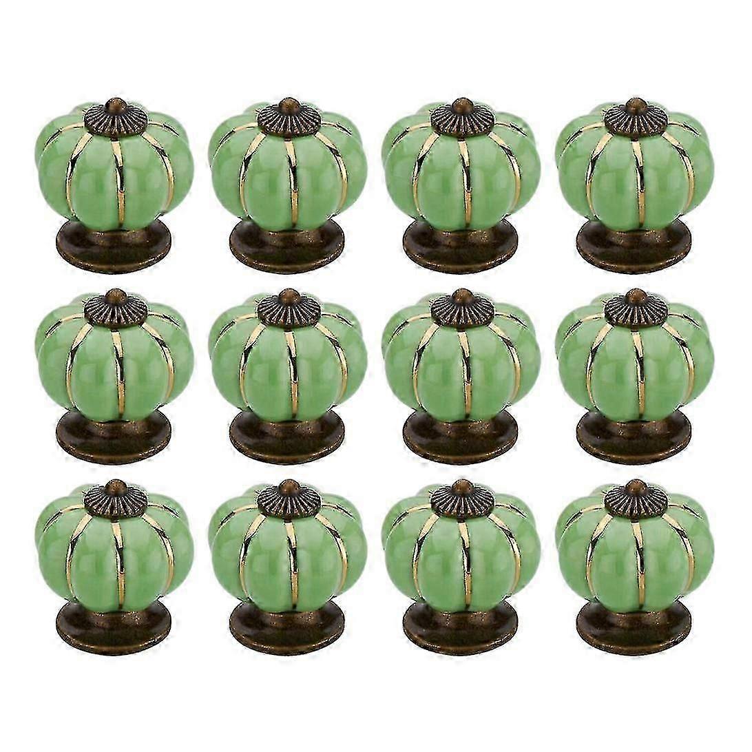 Knobs Vintage Ceramic Cabinet Knobs Drawer Dresser Knobs and Pulls Ceramic Cupboard Furniture 12 Pcs