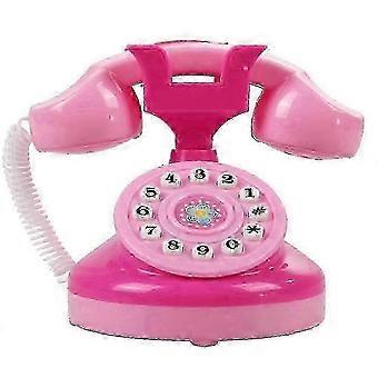 Kids Pretend Play Phone Toy, Mini Emulation Telephone with Lights, Interactive Voice, Eco-friendly Plastic, Early Educational Toy for Children
