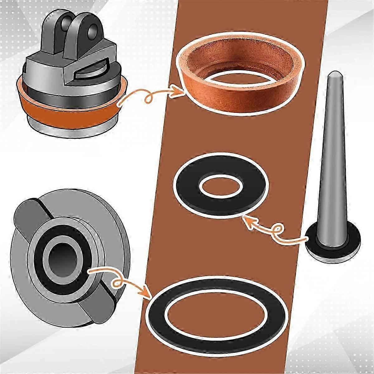 Pump seal replacement set for most model 75 - 6pcs garden