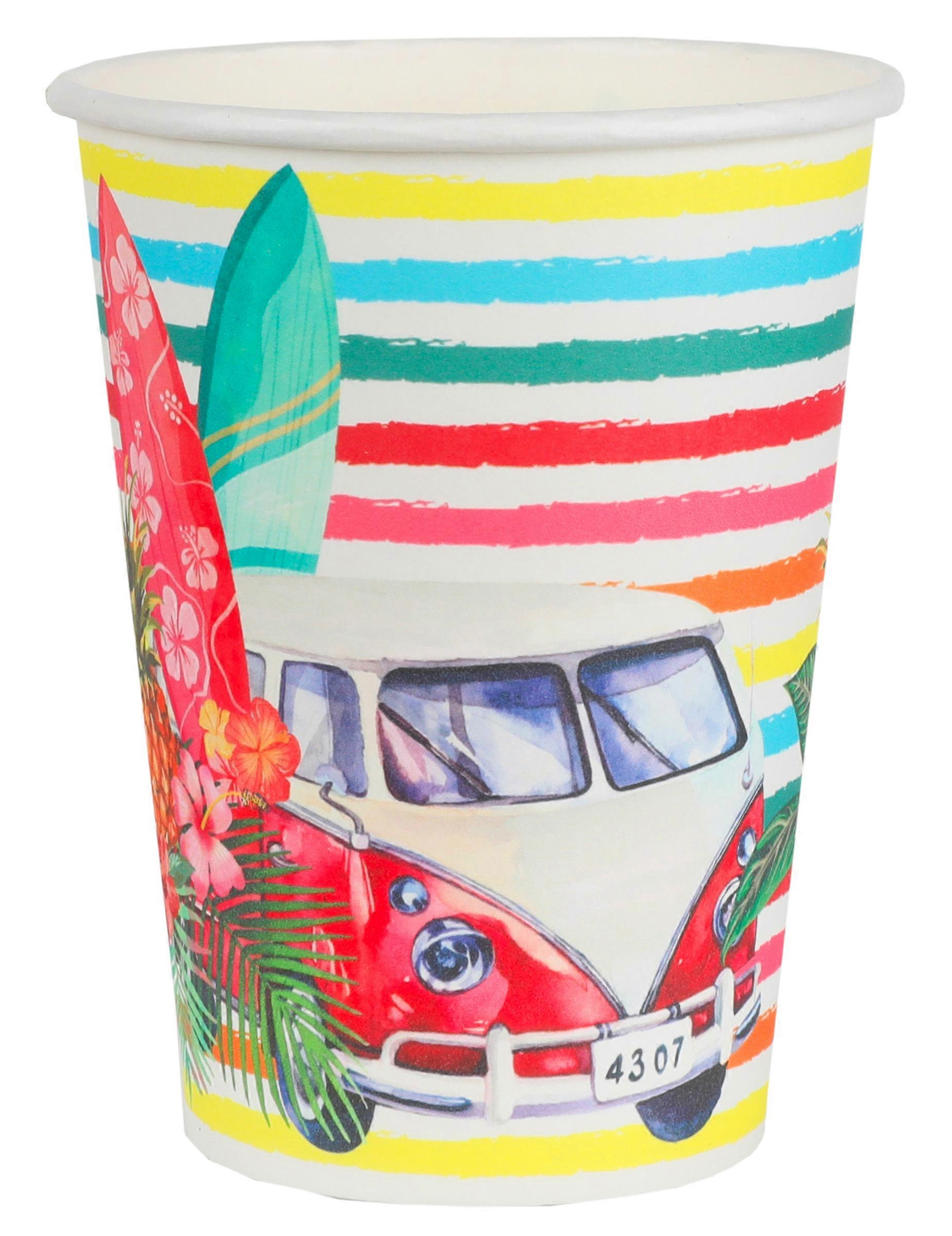 10 Aloha Paper Cups 7.8 x 9.7 cm