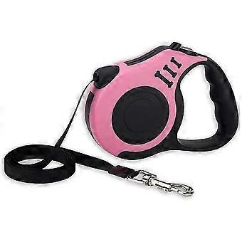 Retractable Dog Leash with Non-Slip Handle, Brake and Lock Button for Medium and Large Dogs, Nylon
