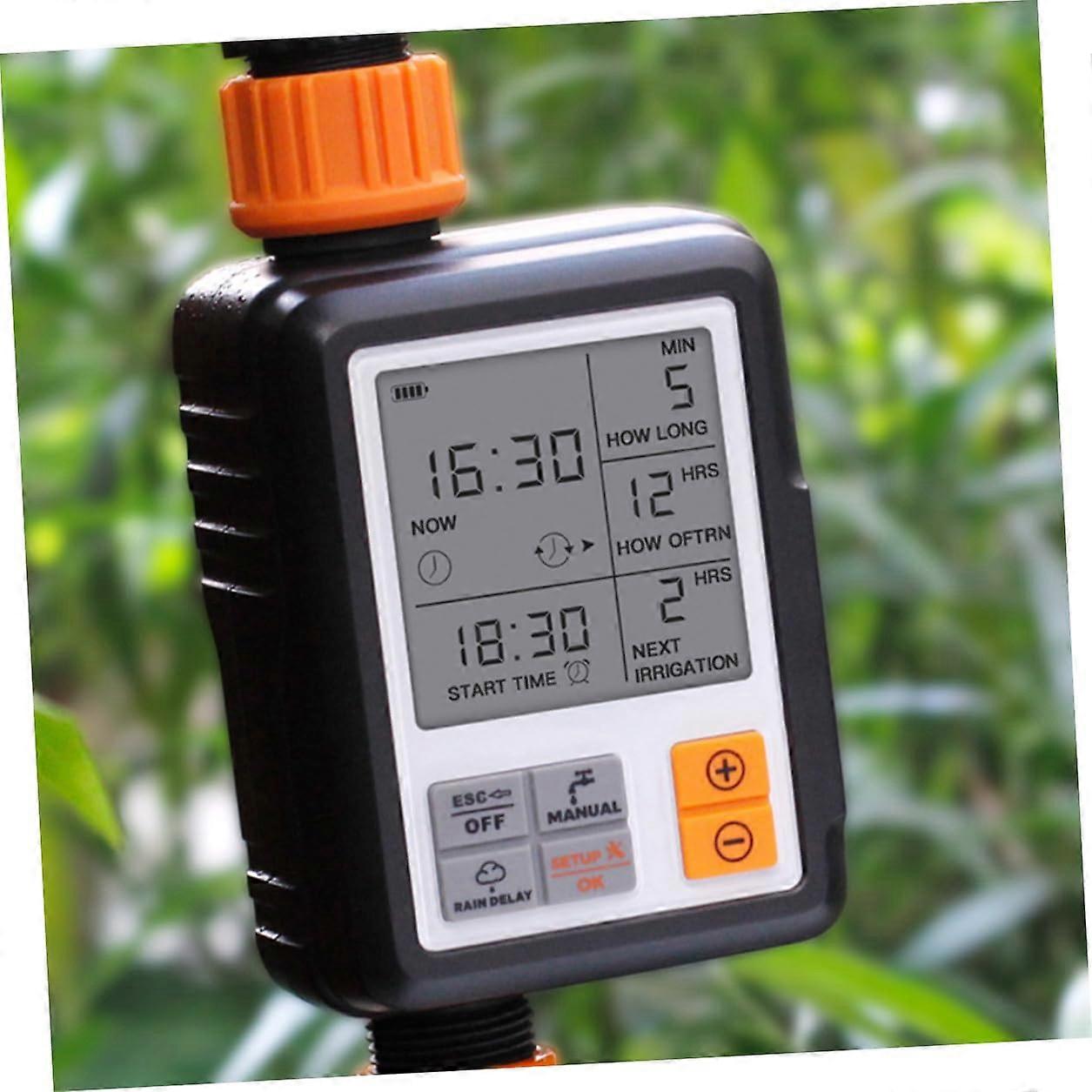 Garden Water Timer Automatic Irrigation Controller with Programmable Schedule and Rain Delay