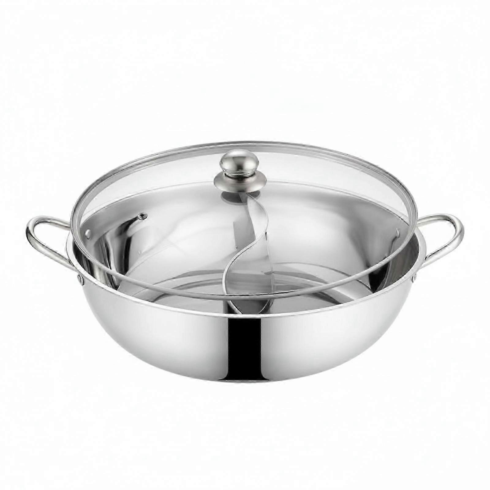 Two-Zone Stainless Steel Hot Pot
