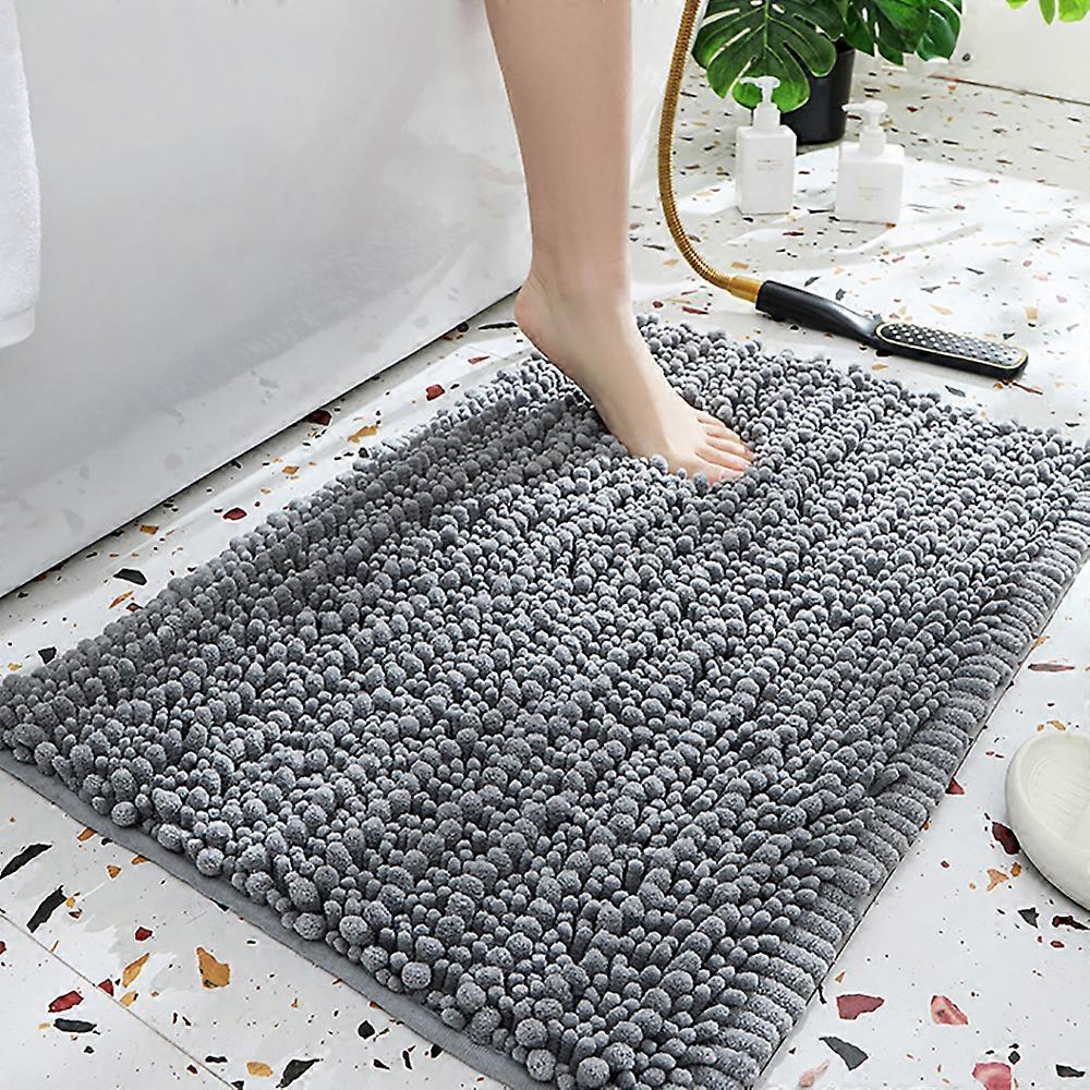 Soft Absorbent Quick-Dry Chenille Bath Mat