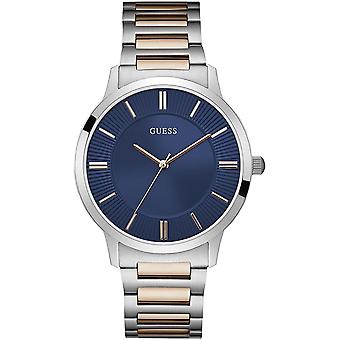 Guess Treuhand Quarz Analog Man Uhr mit W0990G4 Edelstahl Armband