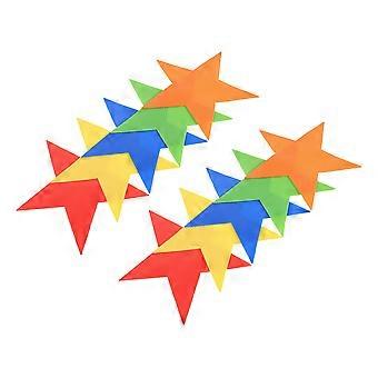 Five-Point Star Spot Marker for Agility Training 10Pcs Assorted Color PVC