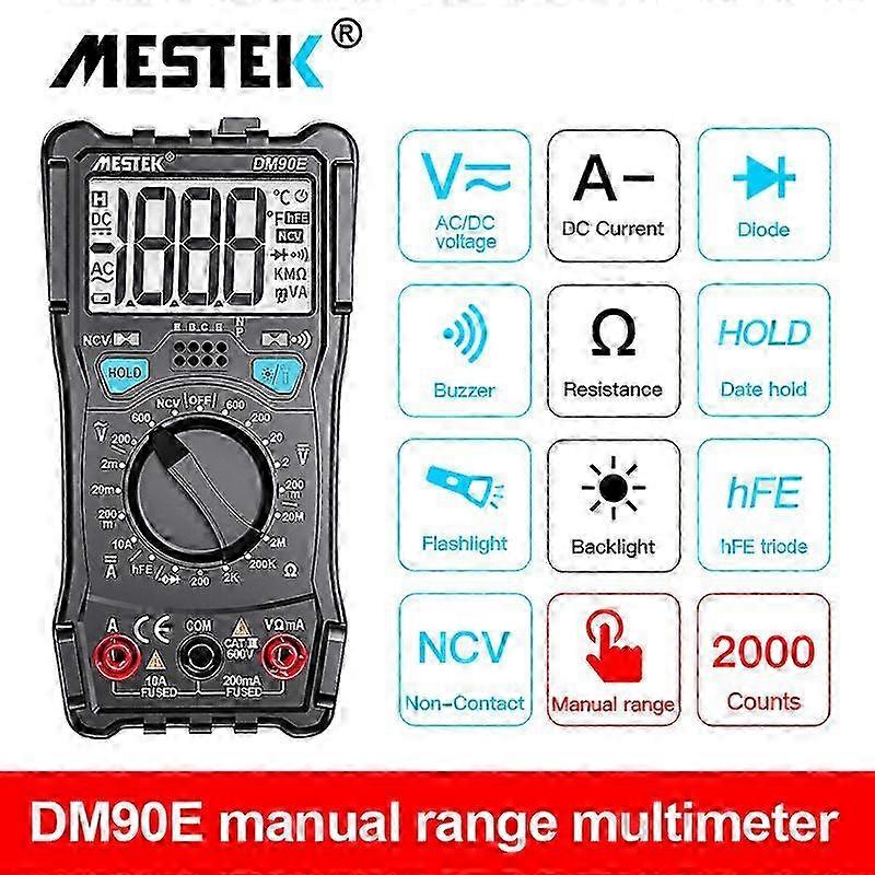 Auto Range Digital Multimeter With Temp