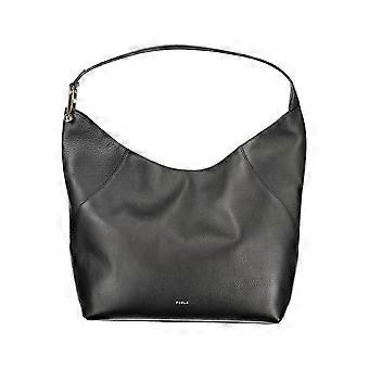 Furla Nero Pelle Women Shoulder Bag