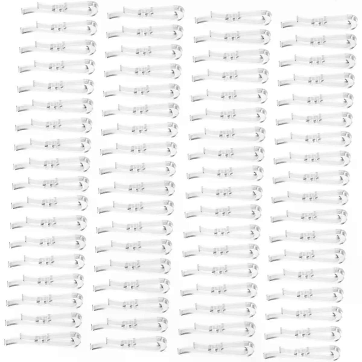 200pcs U Shape Plastic Alligator Clips Shirt Collar Clips