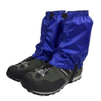Waterproof Hiking Gaiters Breathable Lightweight Ankle Protection Adjustable Elastic Fit Blue