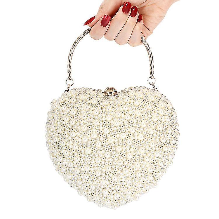 Pearl Heart-shaped Dinner Bag