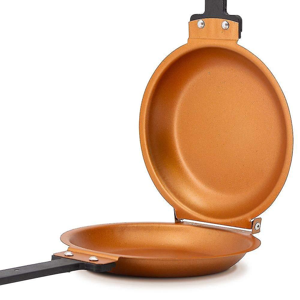 Double Sided Frying Pan With Heat-resistant Handle