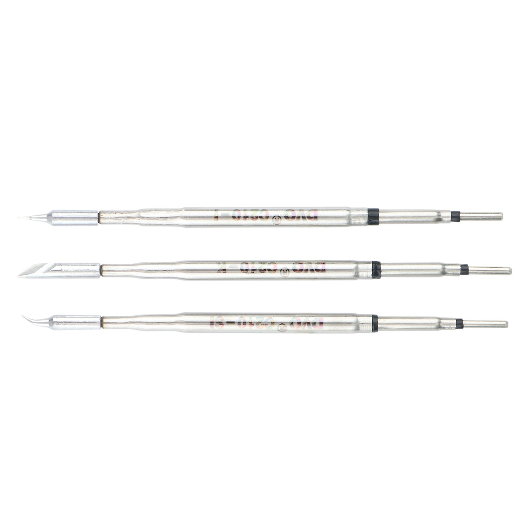 3Pcs for C210 Soldering Tips Welding Iron Head for Tips T210 Handle CD-2SD/2SHE Handle Solder Stat