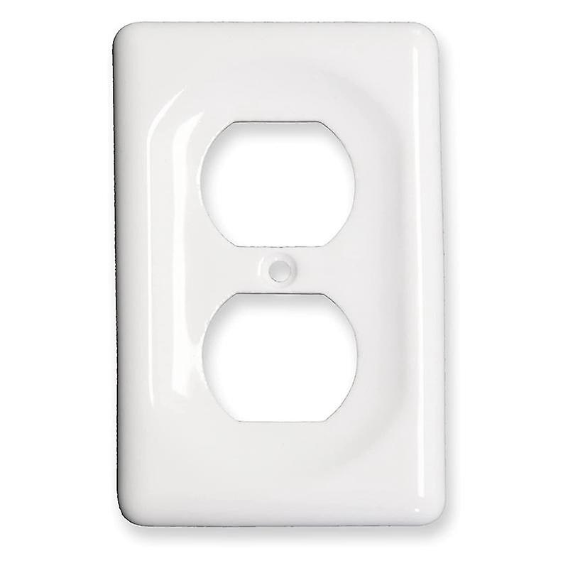 Ceramic Switch Plate, Switch Plate Cover, Wall Plate, Cover, White - Duplex