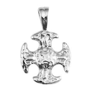Silver 16mm Fancy Cross