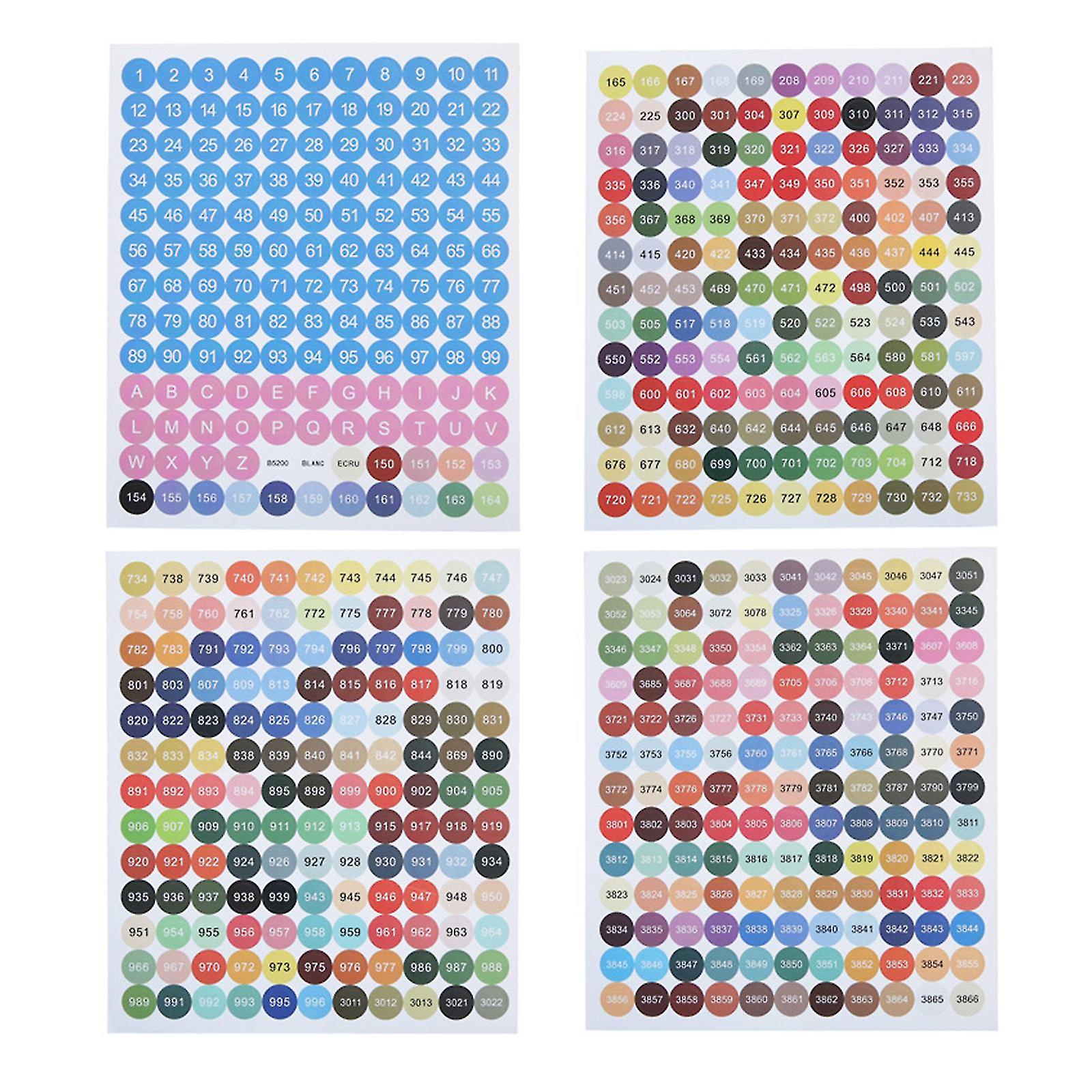 Diamond Painting Number Stickers For Diamon Bead Box Dmc447 Color Number Sticker