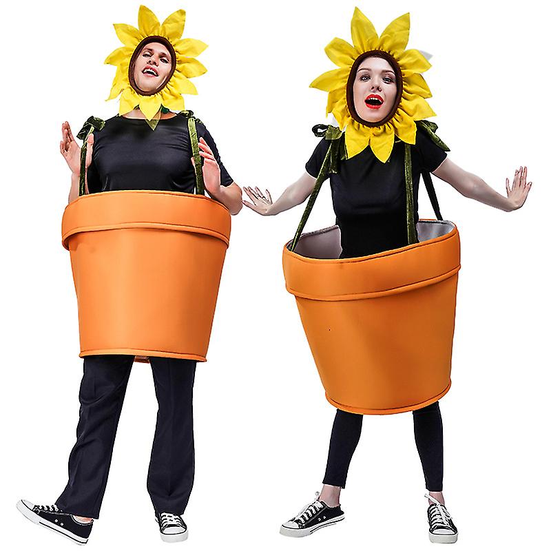 Funny Sunflower Pot Outfit Stage Outfit Performance Costume Role Play Costume Masquerade Ball