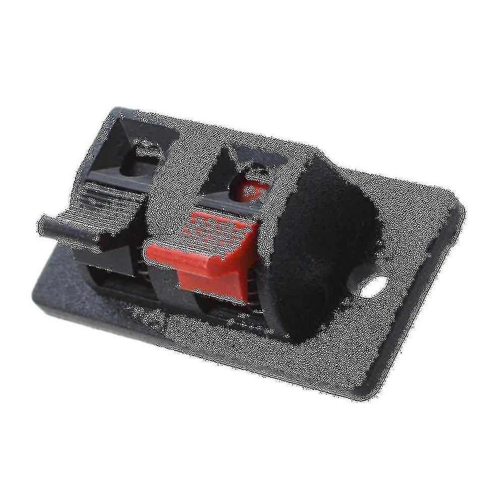 5 Pcs Red Black Single Row 2 Positions Push In Jack Speaker Terminal