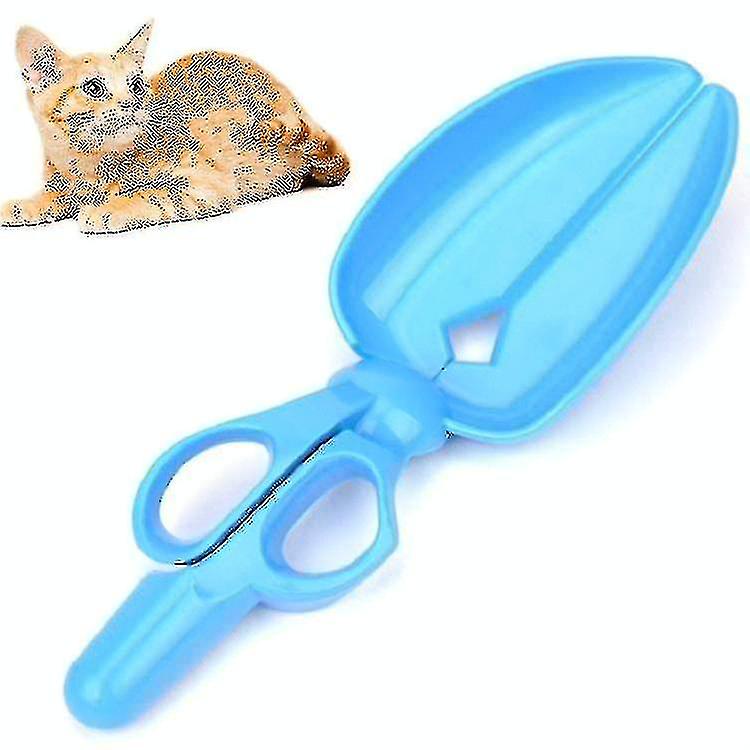 4 Pcs Dog Cat Pit Picker Pet Manure Picker Scissor Type Poop Shovel Pet Cleaning Products(blue)