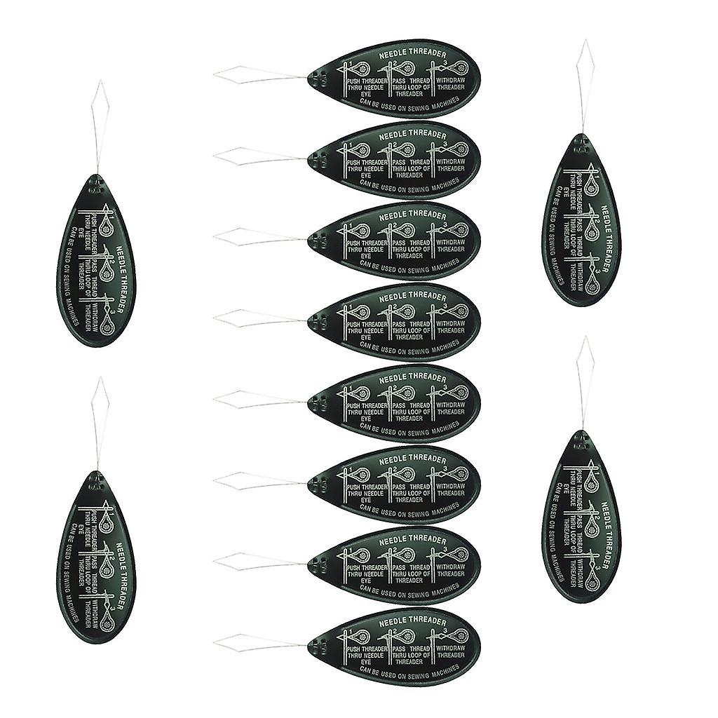 10Pcs/ Bag Bow Wire Stitch Insert Sewing Machines Needle Pins Threader