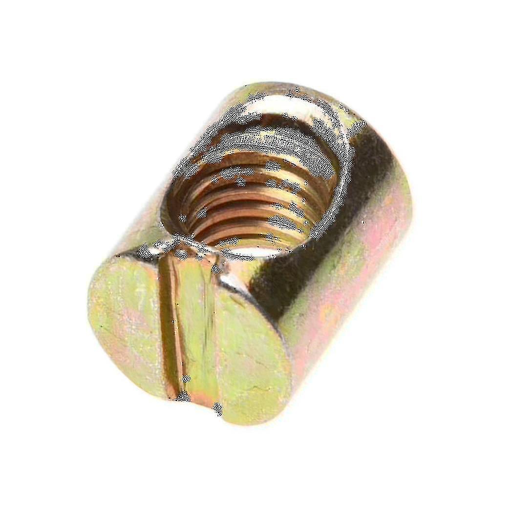 10 قطع M8 برميل البراغي الصليب وتد مشقوق الأثاث الجوز لكراسي سرير