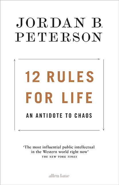 12 Rules For Life by Jordan B. Peterson Paperback Book