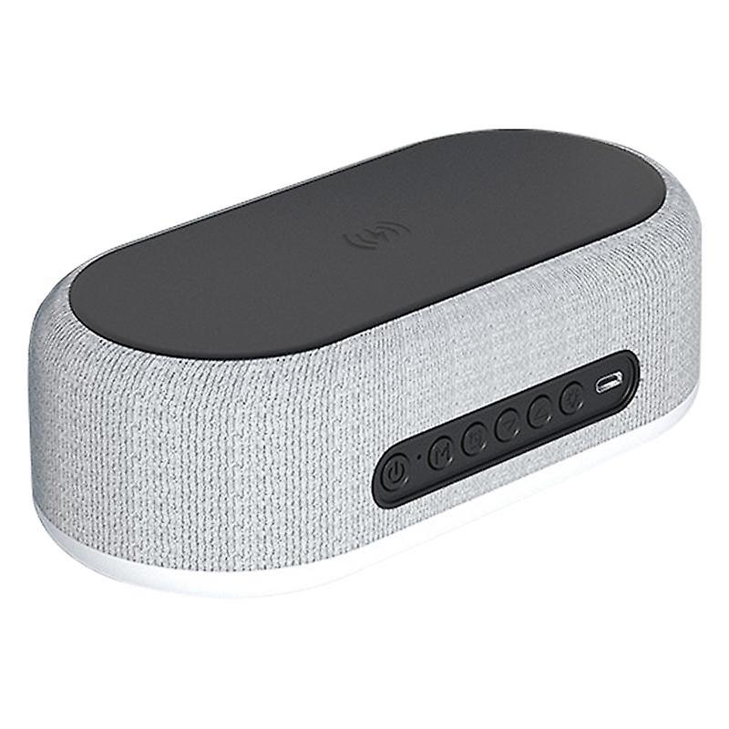 1 Set Digital Alarm Clock with Wireless Charging Dimmable LED Night Light Temperature Display Clock 