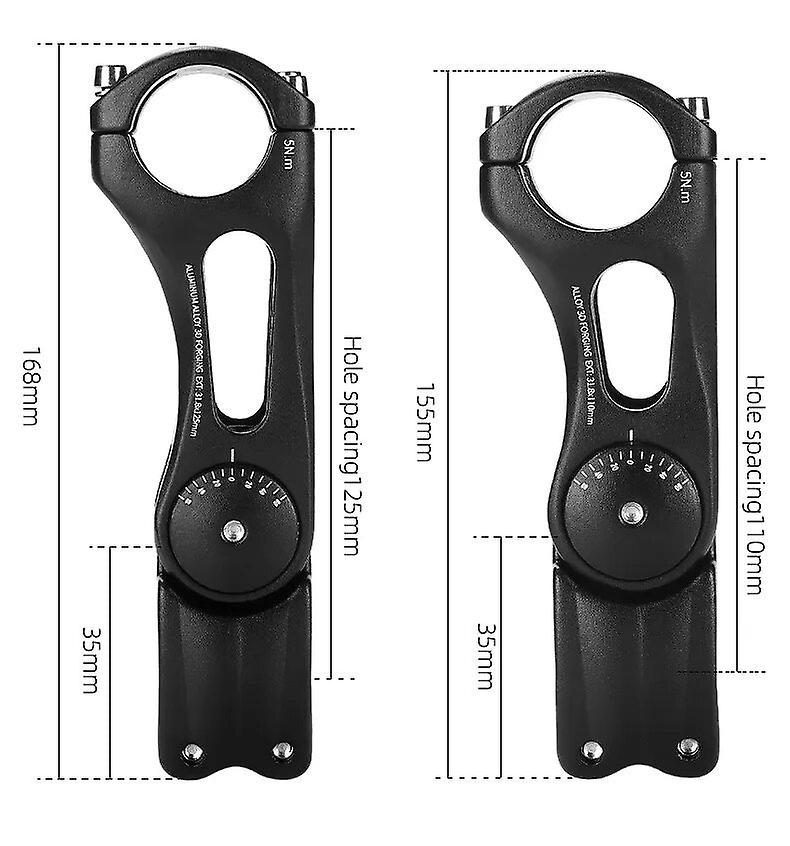 West Biking Mtb Bicycle Handlebar Stem Adjustable 60 Degree Angle Riser 31.8mm Handlebar Mount Front Fork Variable Stem Adapter