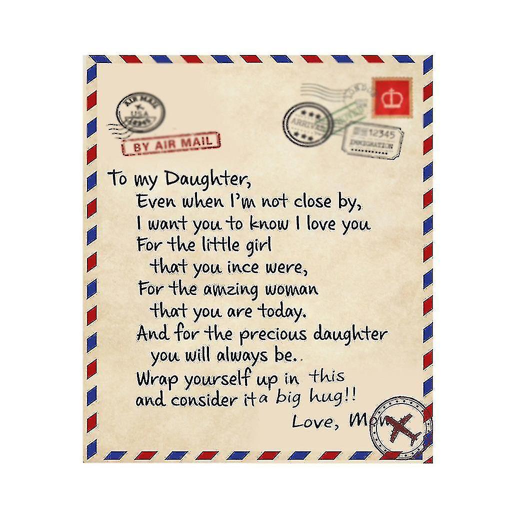 Comfortable Wrap Blanket Letter Blanket A For