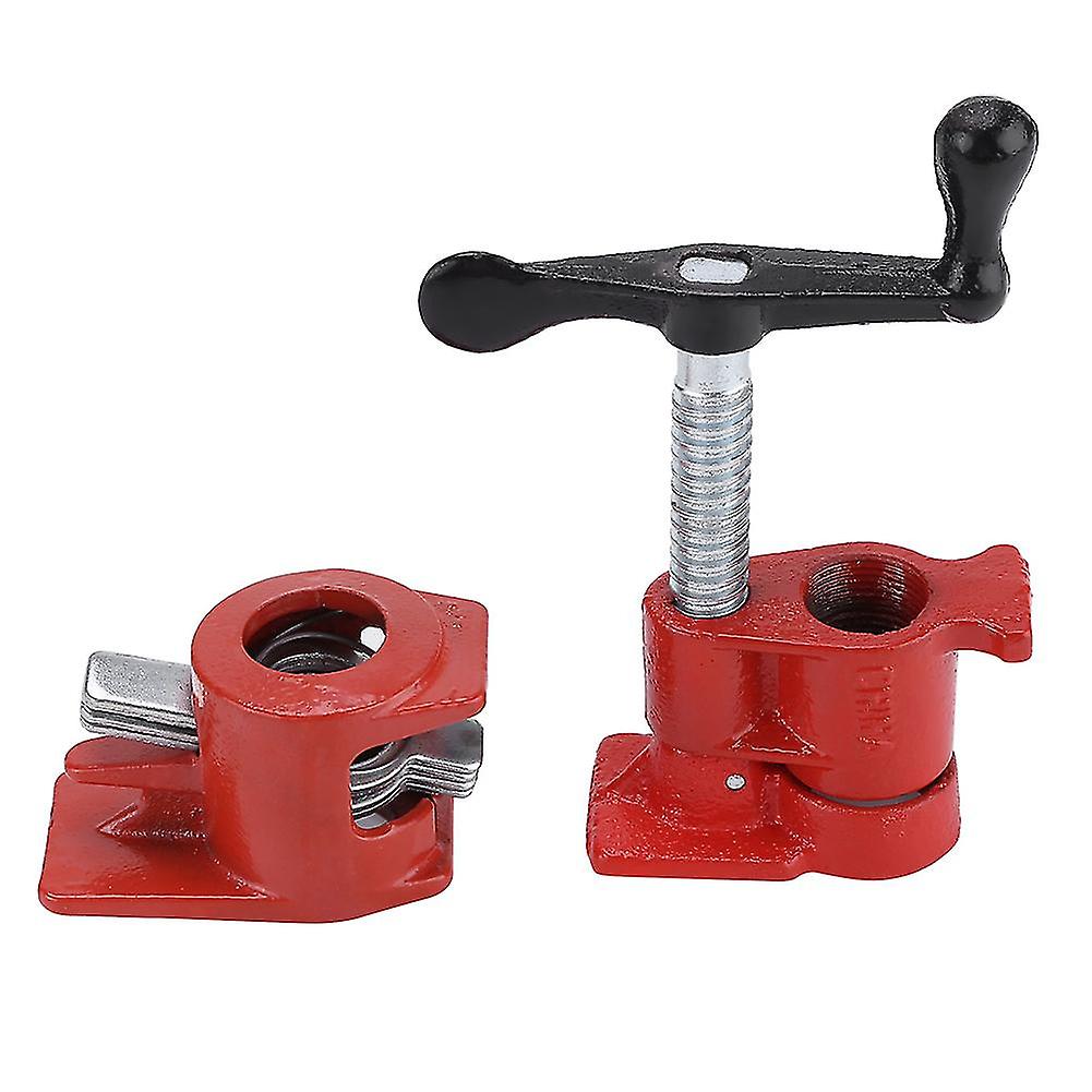 Wood Pipe Clamp Heavy Duty 3/4" Wood Gluing Pipe Clamp Set Professional Woodworking Tool