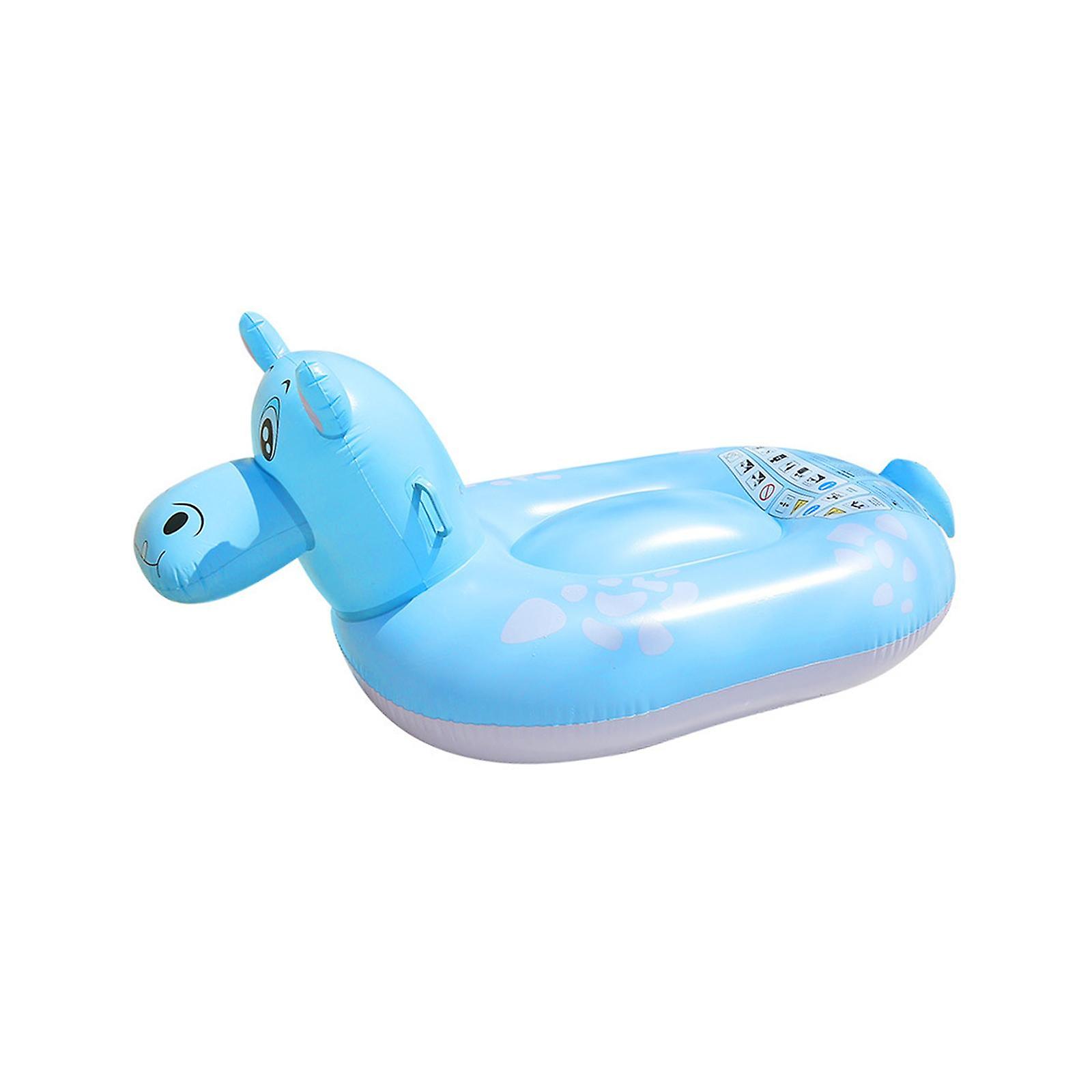 Inflatable Pool Float Inflatable Ride on Pool Float for Swimming Pool Hippo