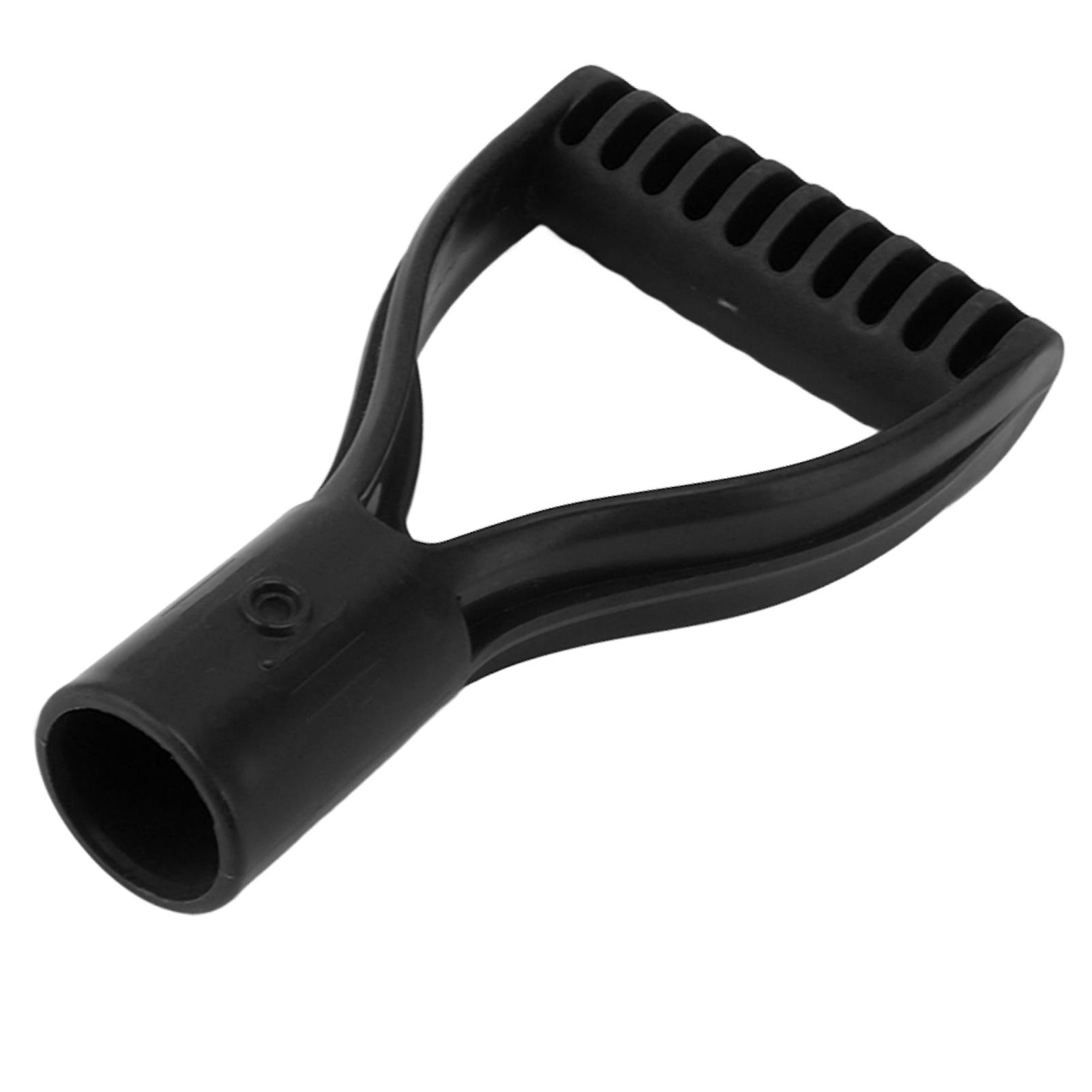 Spade Handle Plastic 32mm Inner Diameter D Grip Handle Shovel Handle Replacement for Snow Shovel Digging Raking Black 