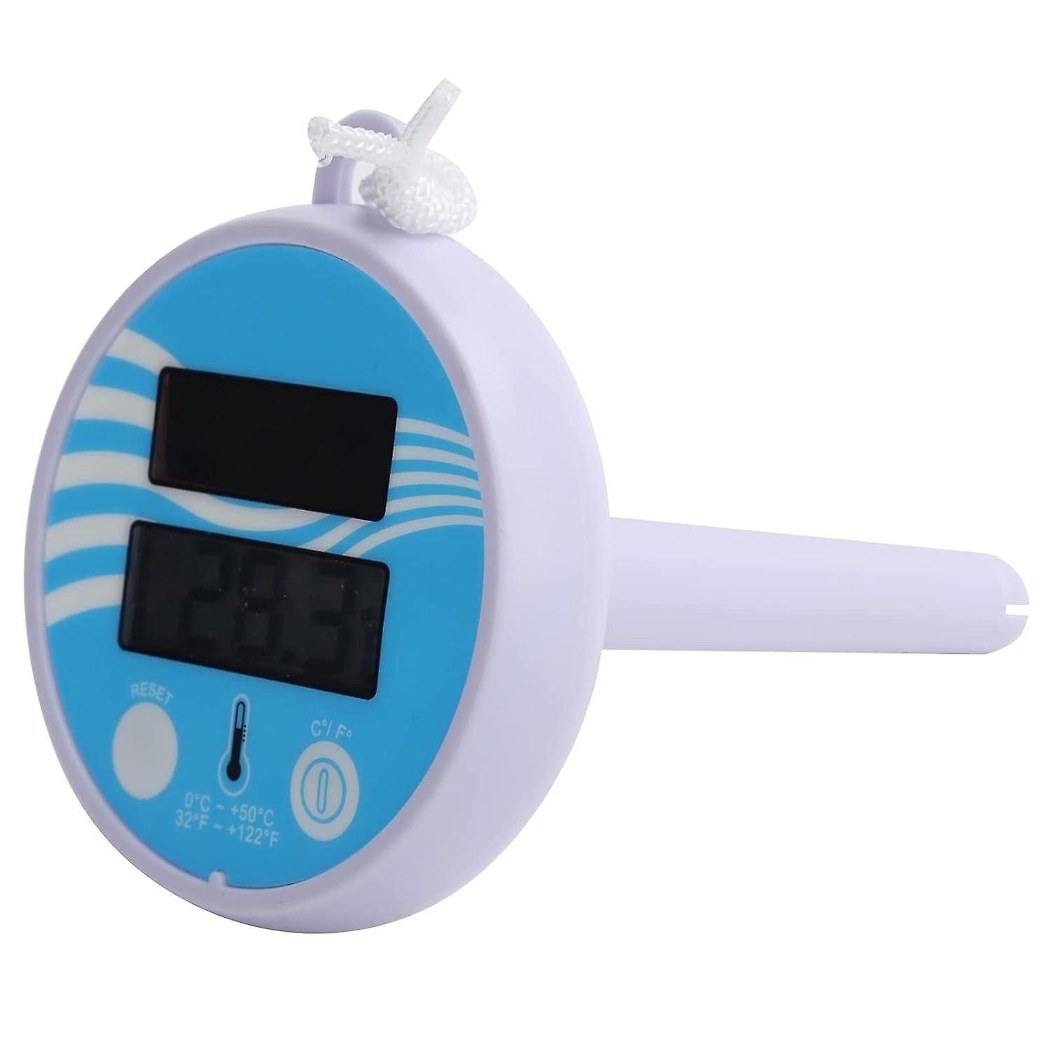 Water Thermometer, Solar LCD Automatically Sense Thermometer, Energy Saving Water Thermometer, for S