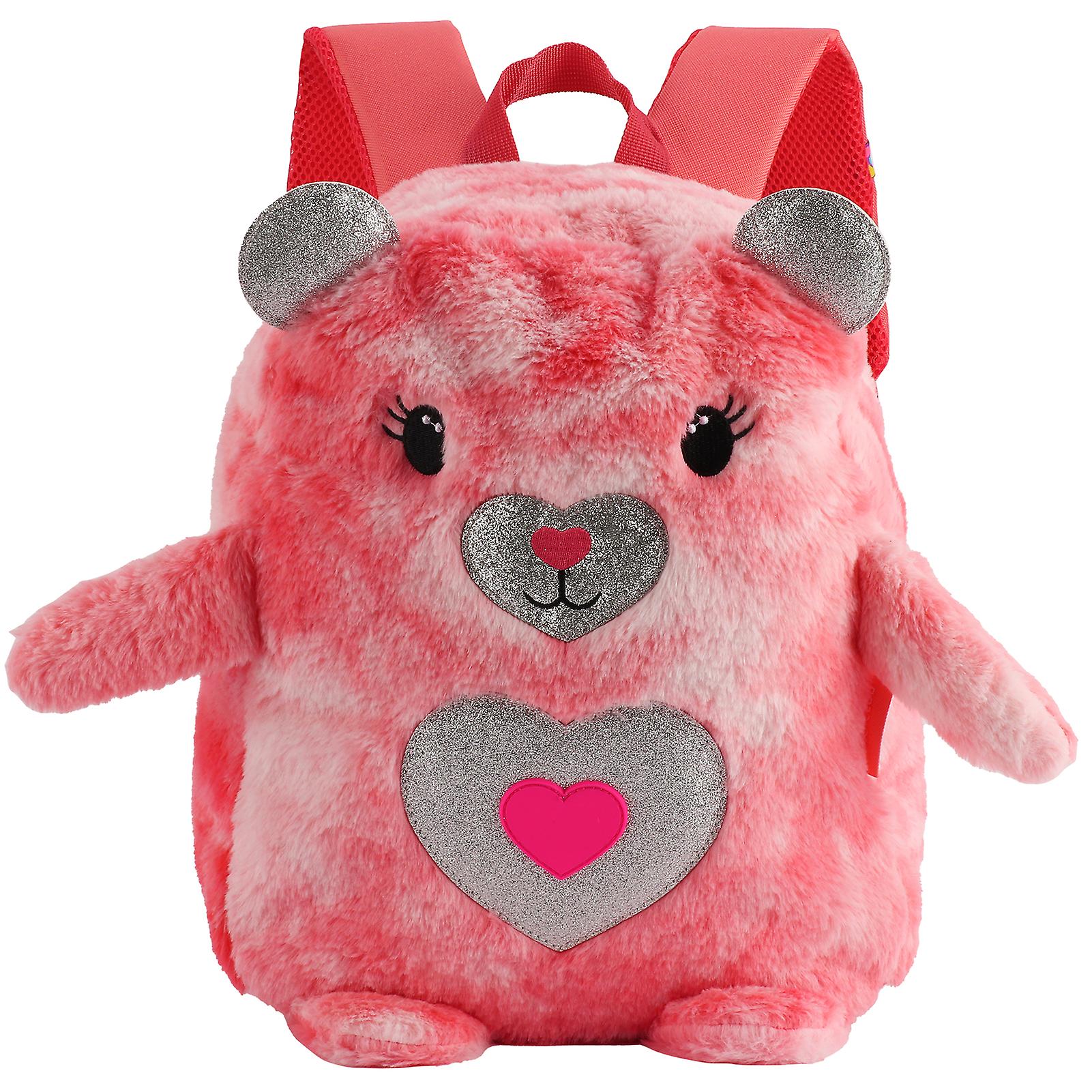 Cartoon Plush Backpack Cute Students School Backpack Adjustable Shoulder Strap Bag
