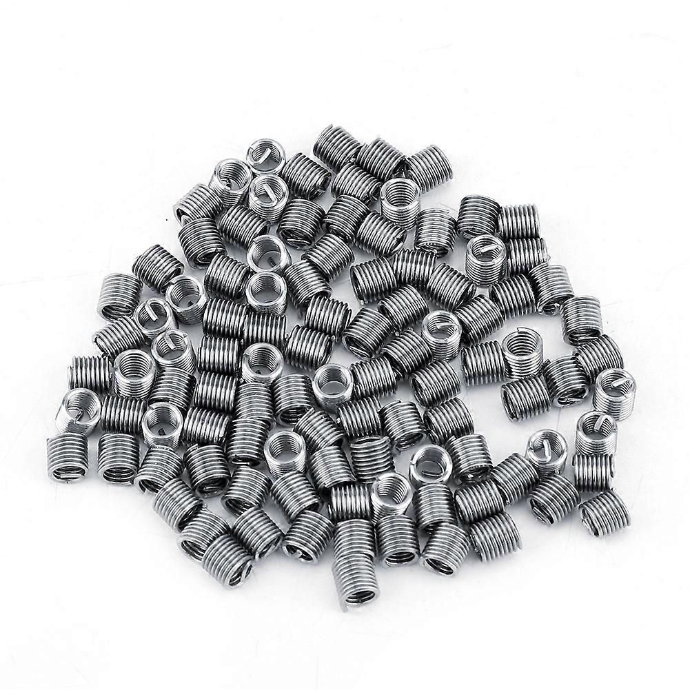 Threaded Inserts 100 Pieces SS304 Stainless Steel Spiral Wire Helical Screw Thread Inserts (METER 4 * 0.7 * 2 D, 100 pcs)