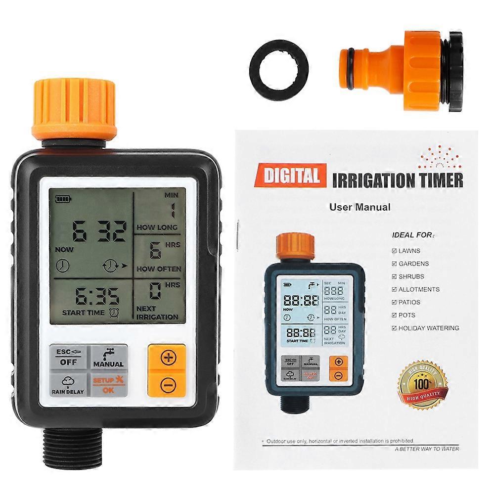 Minuterie d'arrosage électronique intelligente avec écran LCD automatique et contrôleur pour système d'irrigation