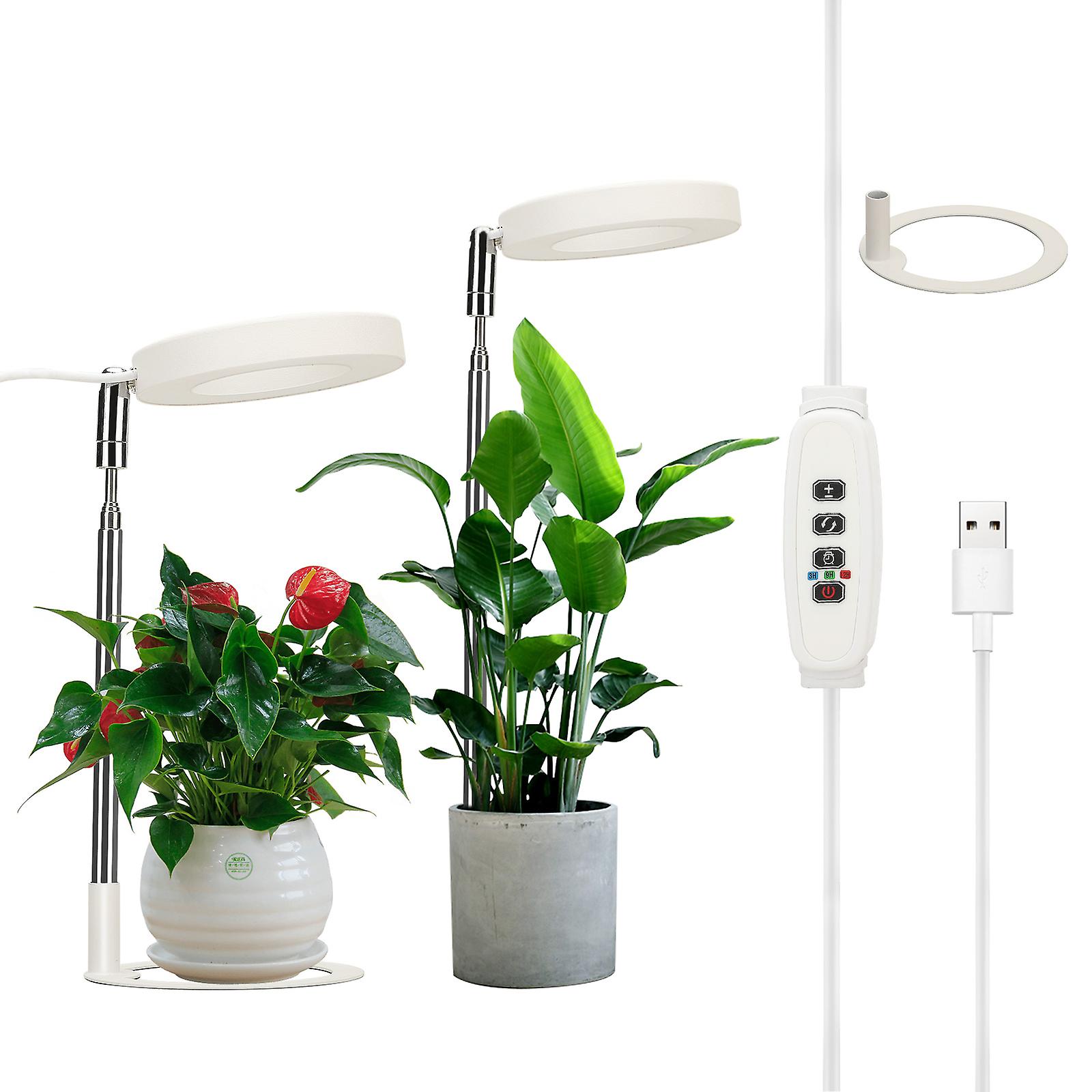 USB Plant Light with Timer & Full-Spectrum Sunlike Glow