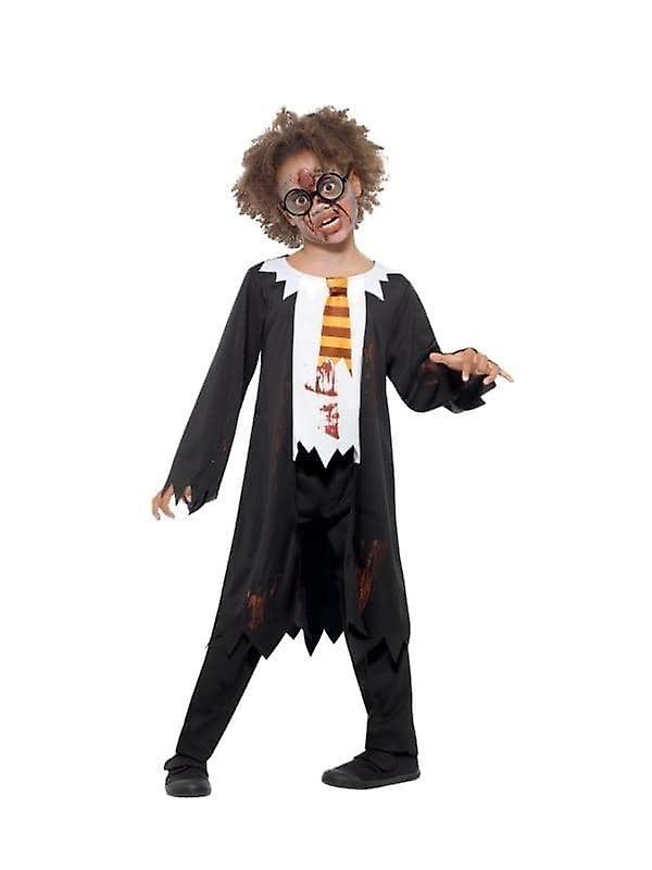 Zombie Student Kostüm Kind Schwarz Weiß 49831l