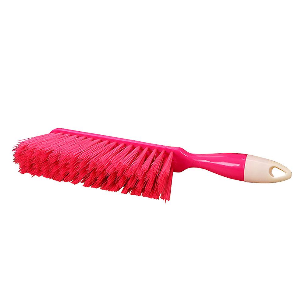 Practical Carpet Bed Sofa Sheet Cleaning Brush Dust Remover Long Bristle Accessory(Red)