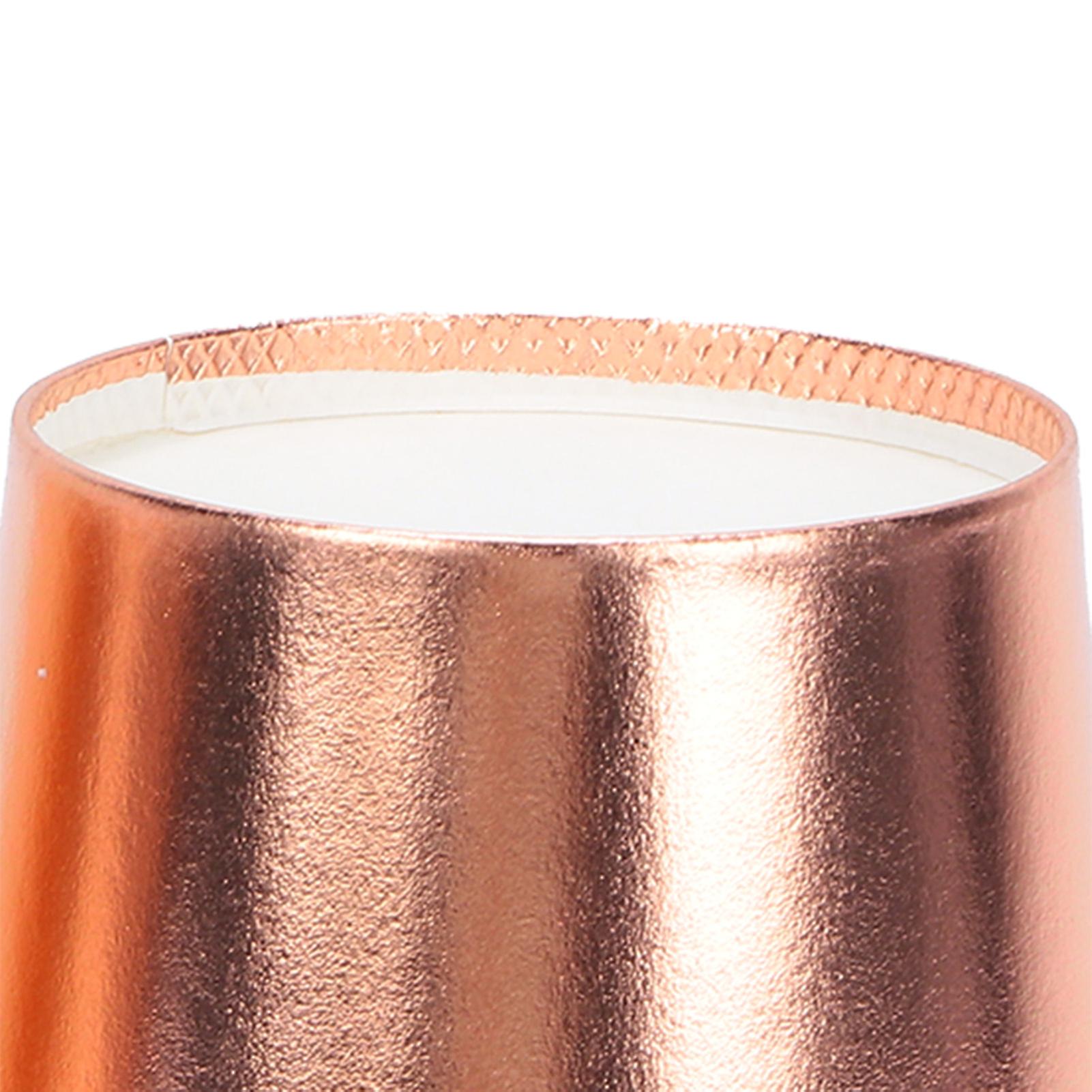 20pcs Paper Cups Drinking Compostable Cup Recyclable Juice Cup for Party Coffee TeaRose Gold
