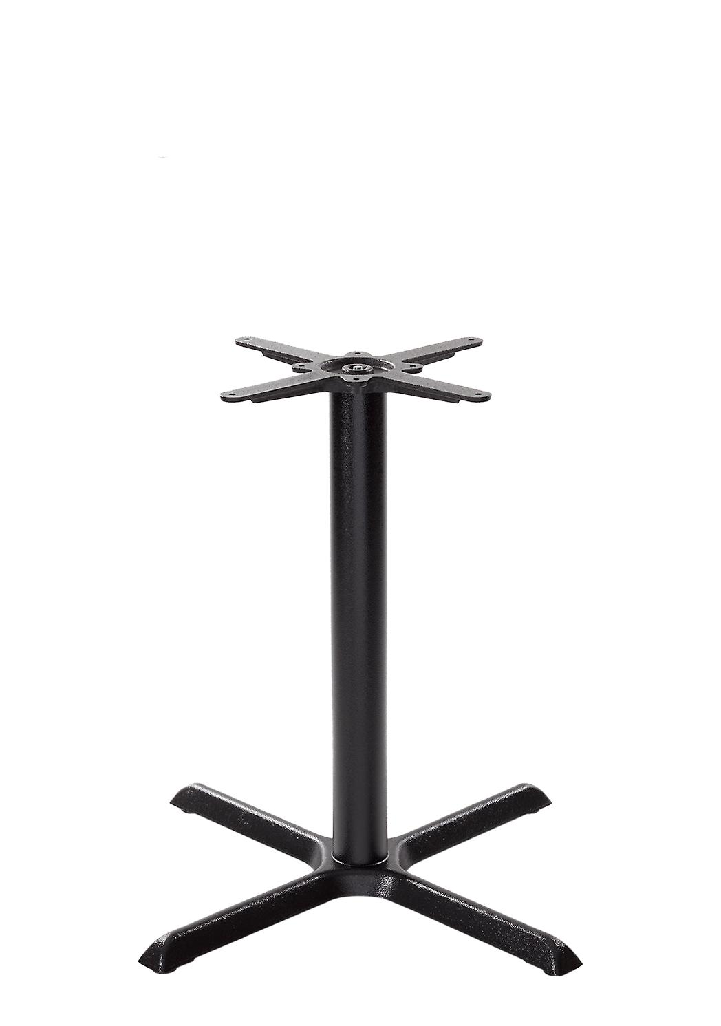 Black Cruciform Table Base - Medium - Height - 730 mm