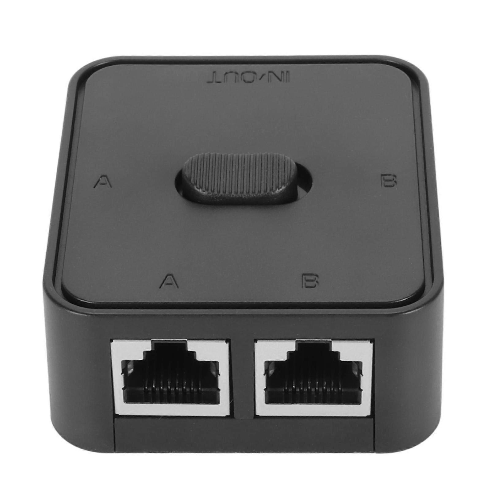 Switch de rețea Gigabit cu 2 porturi, 10/100/1000Mbps, 2 intrări/1 ieșire, 1 intrare/2 ieșiri, extender PoE, comutator RJ45, splitter, selector, pentru Cat. 6