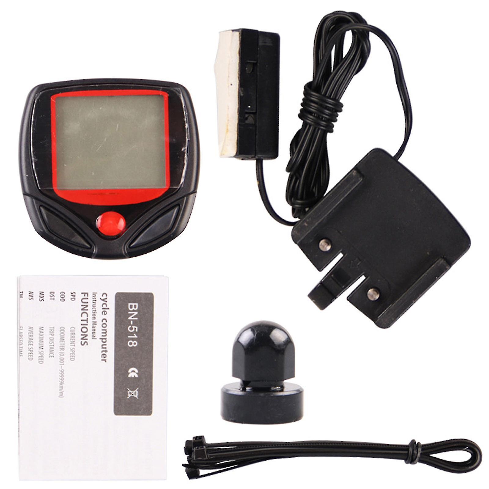 Bicycle Automatic Pulse Speed Indicator Speedometer Lcd Backlight Mountain Bike