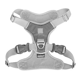 Reflective Stripe Adjustable  Harness - Gray Oxford Cloth for Outdoor Walking - Cat Dog